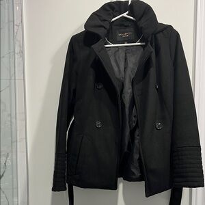 Short Peacoat with Hood